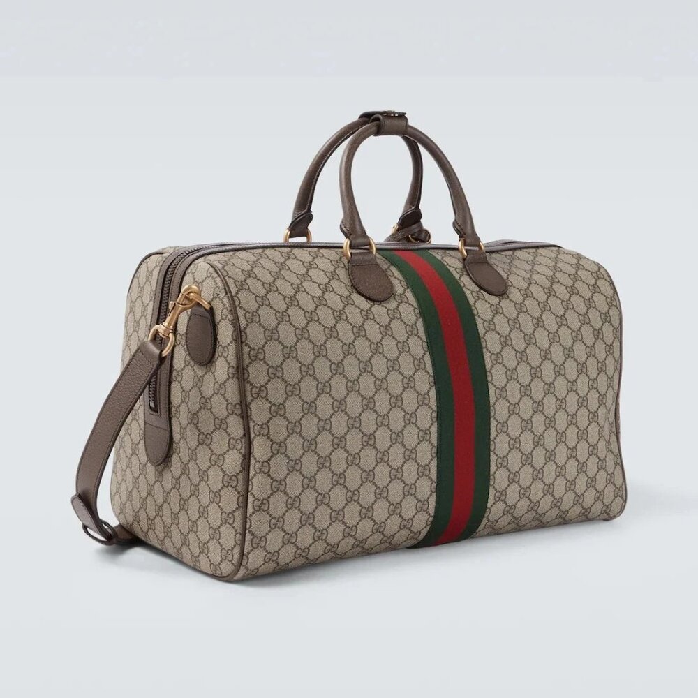 Gucci Ophidia GG Supreme Savoy Medium Bag Duffel Gym Carryon Men Women Unisex